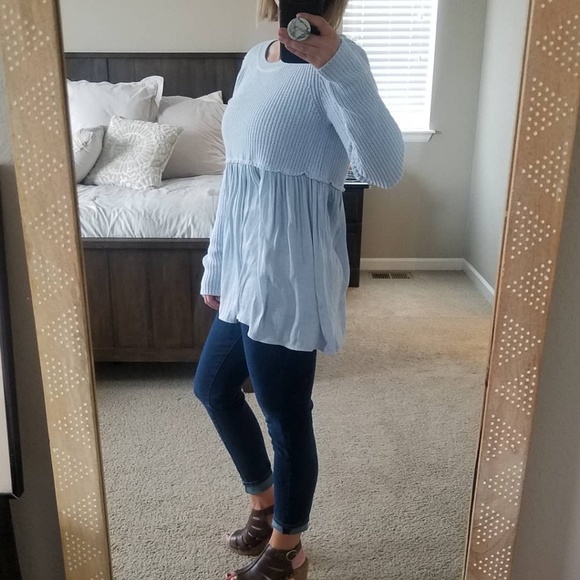 L | Kimchi blue | pointelle knit sweater - Picture 4 of 8